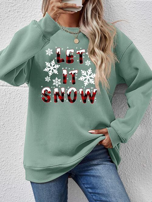 Christmas LET IT SNOW Sweatshirt - Sweatshirt