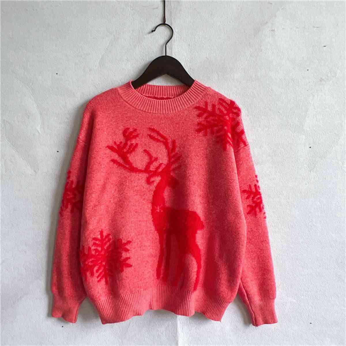 Christmas Reindeer Sweater - Sweater