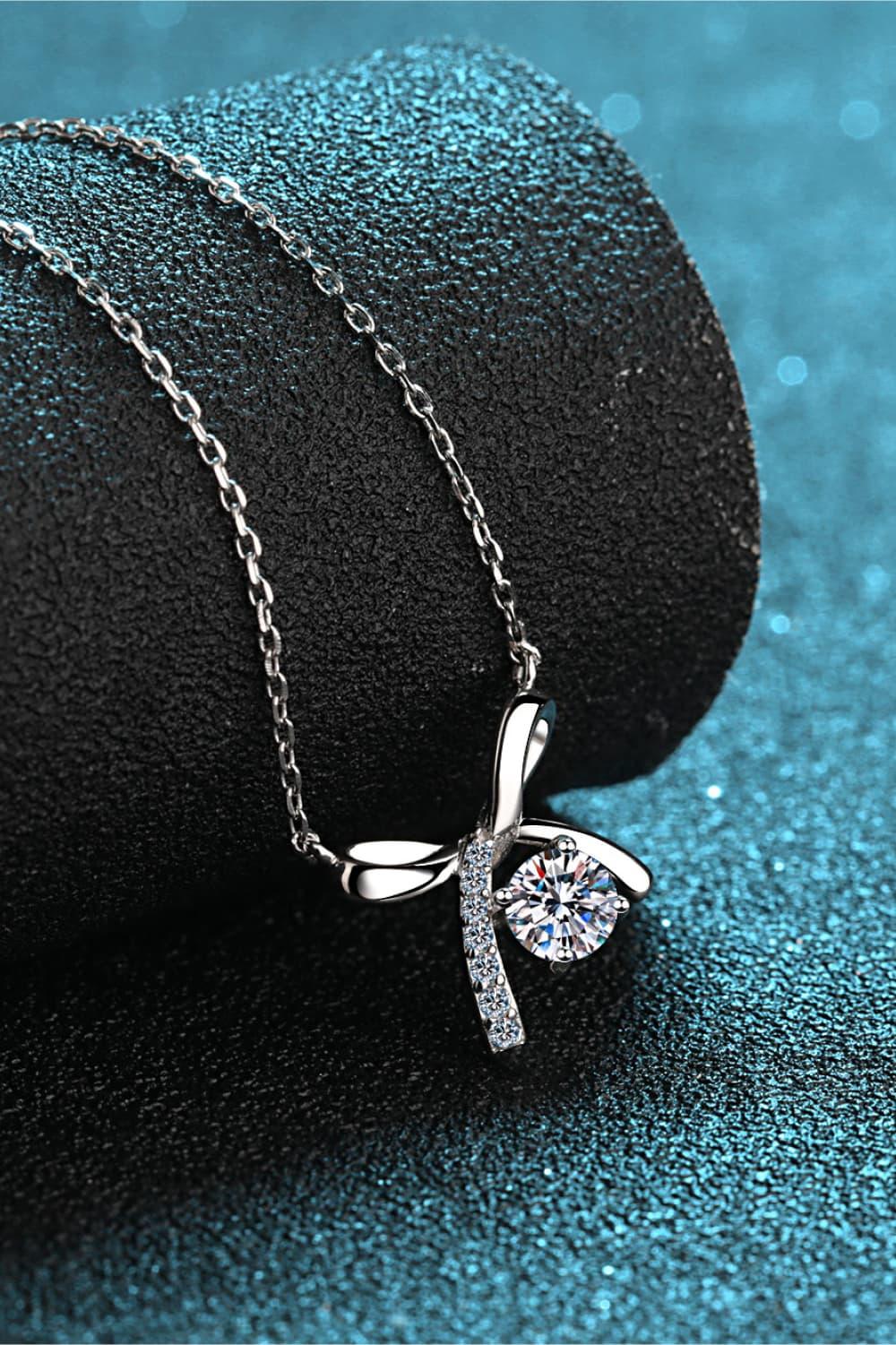 Moissanite 925 Sterling Silver Necklace - Necklace