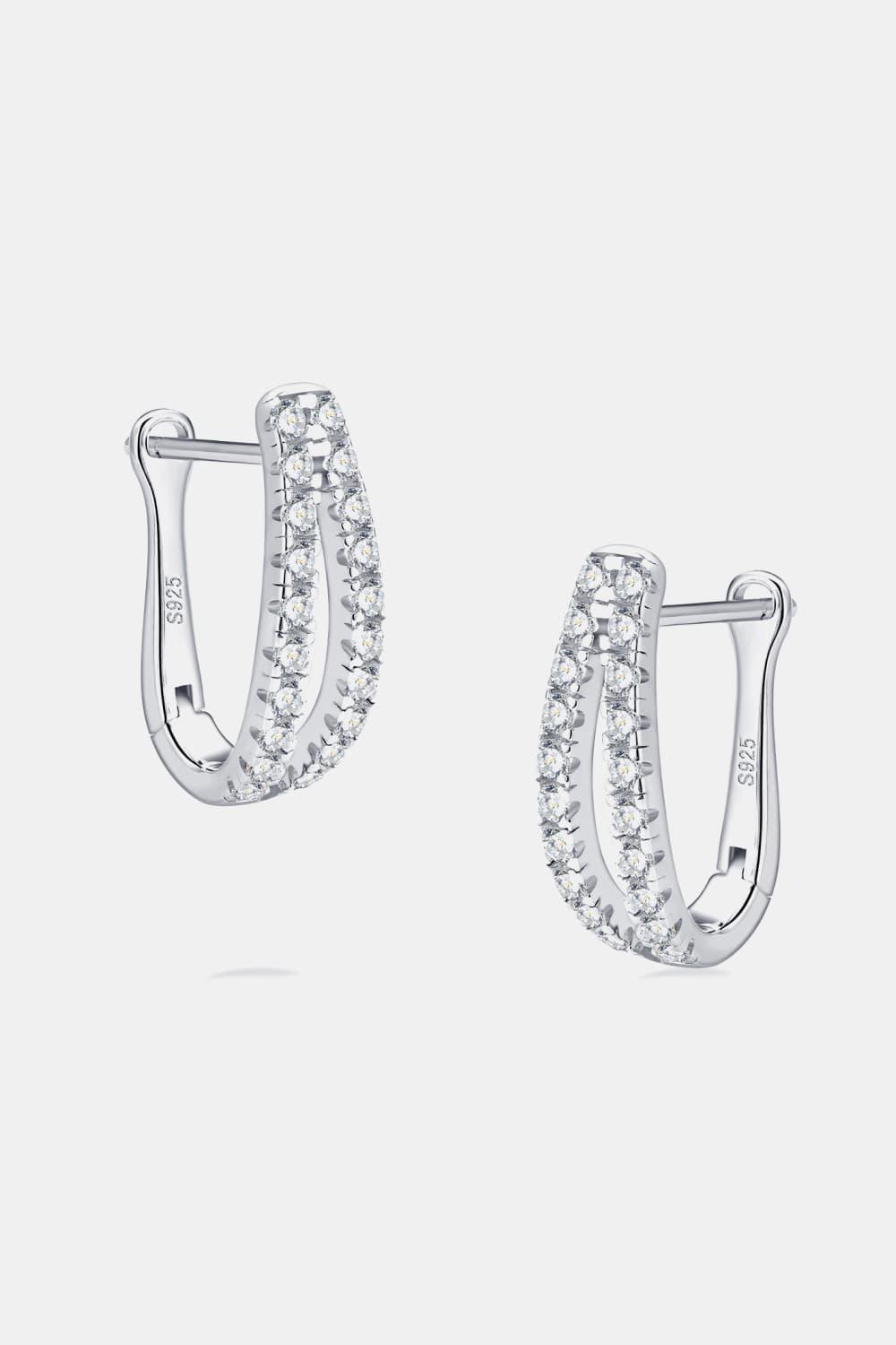 Moissanite 925 Sterling Silver Earrings - Earring