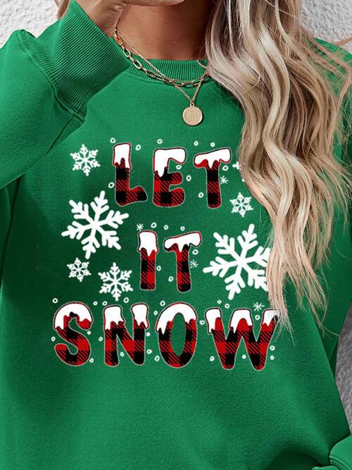 Christmas LET IT SNOW Sweatshirt - Sweatshirt