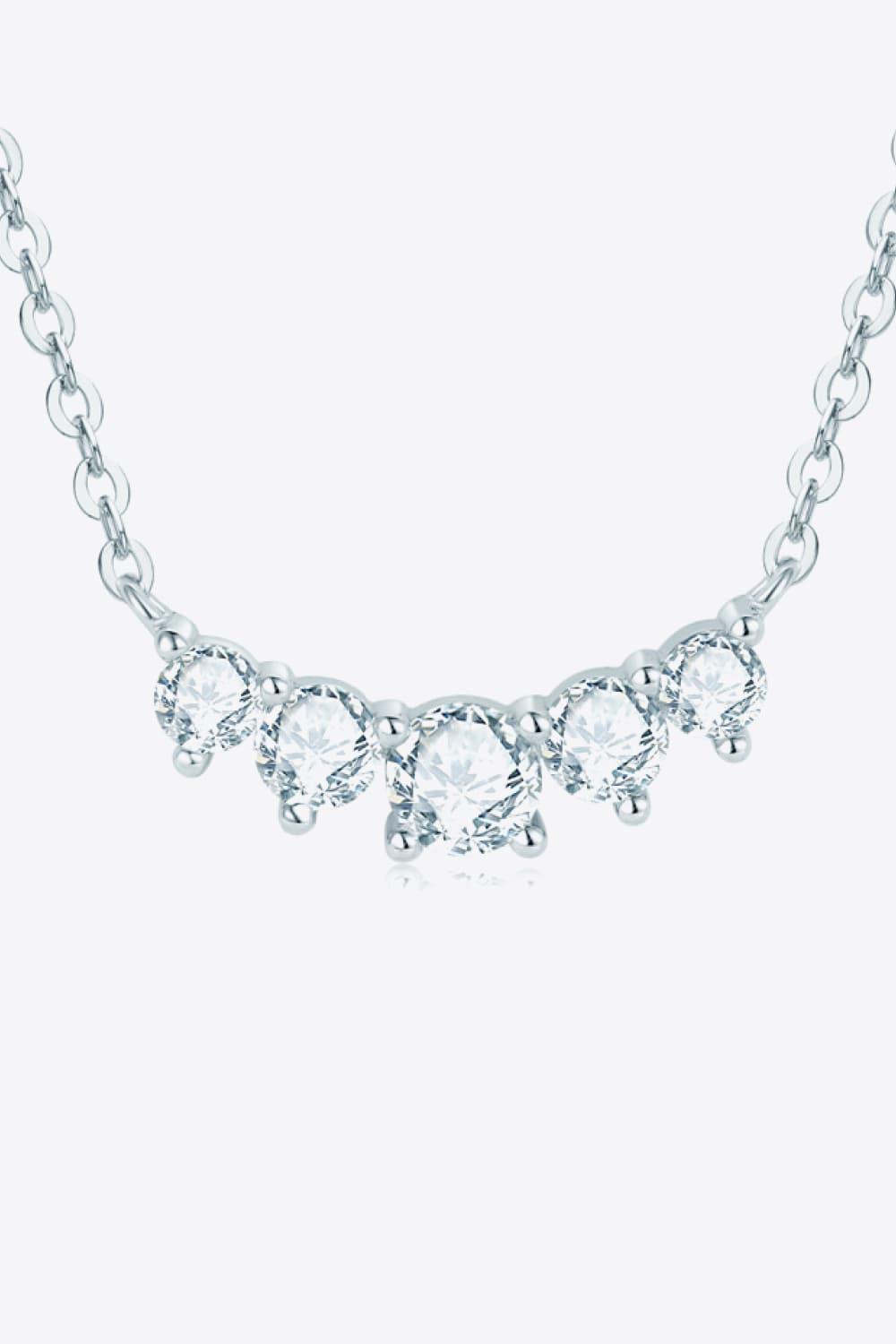 Moissanite Pendant Necklace - Necklace