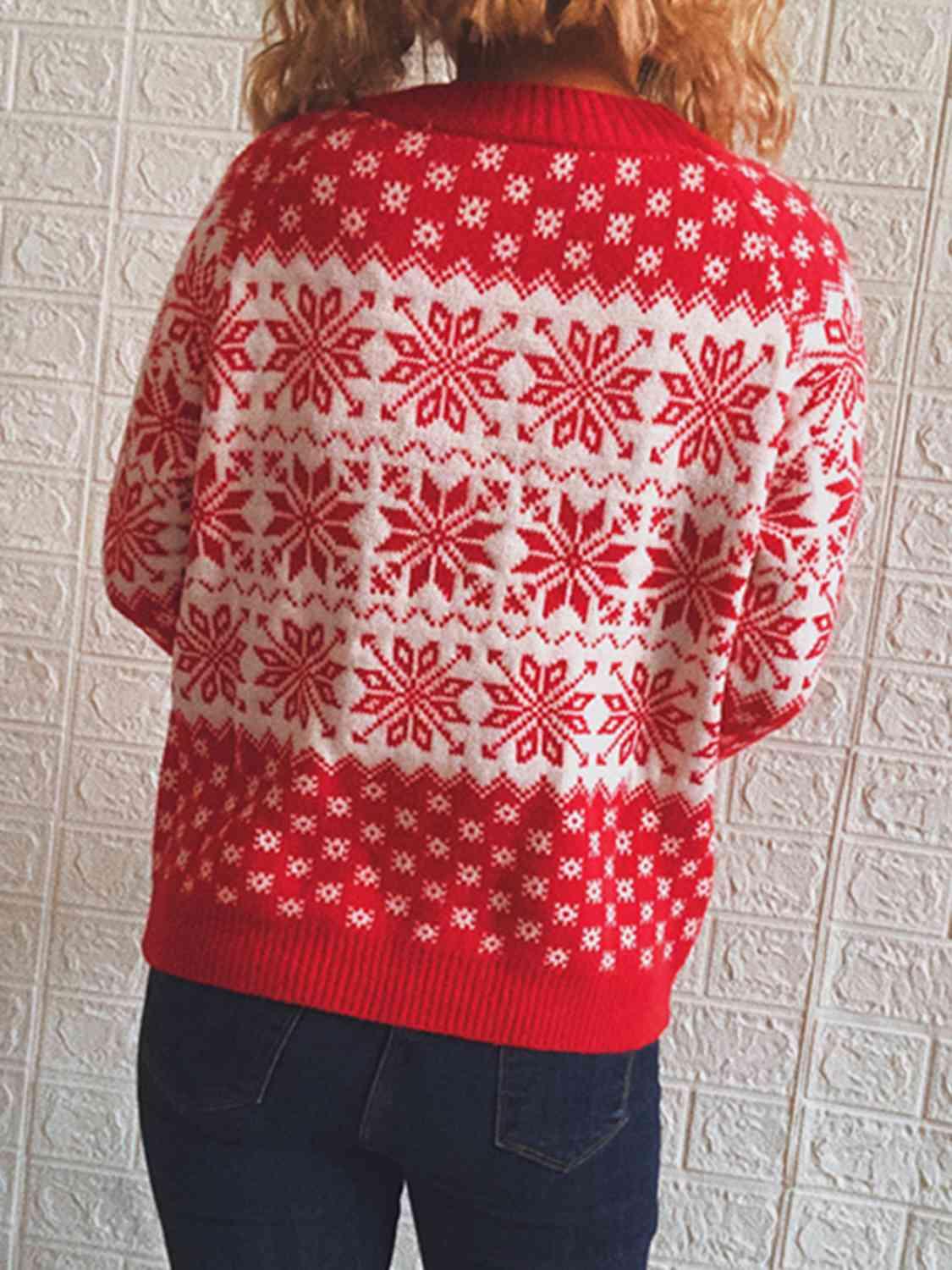 Christmas Snowflake Fair Isle Sweater - Sweater