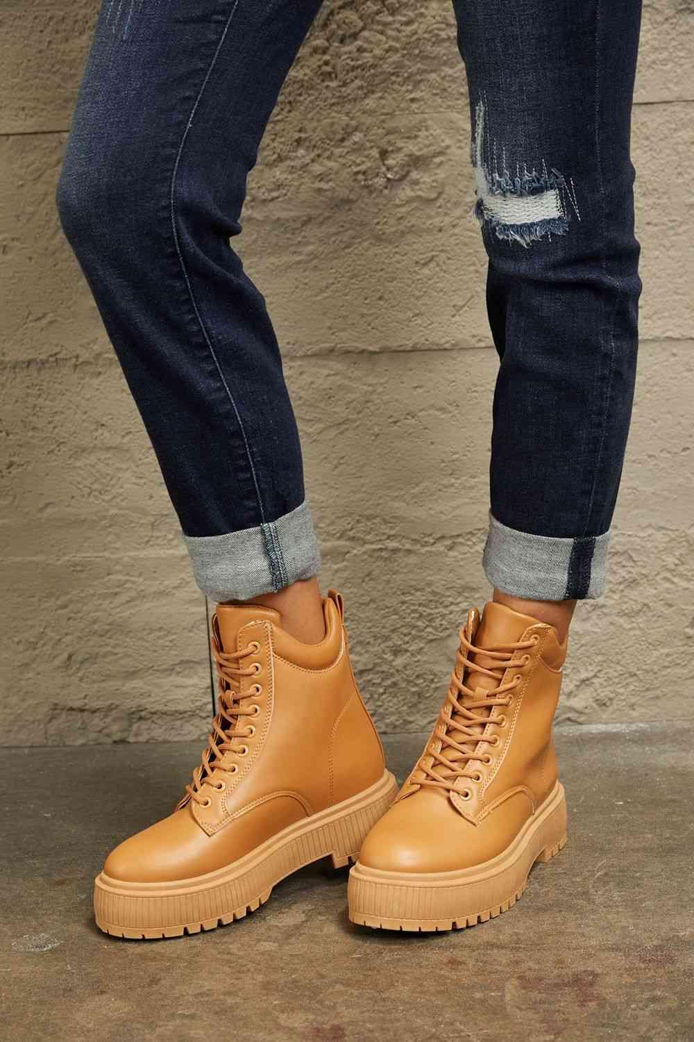 East Lion Corp Platform Combat Boots - Boots