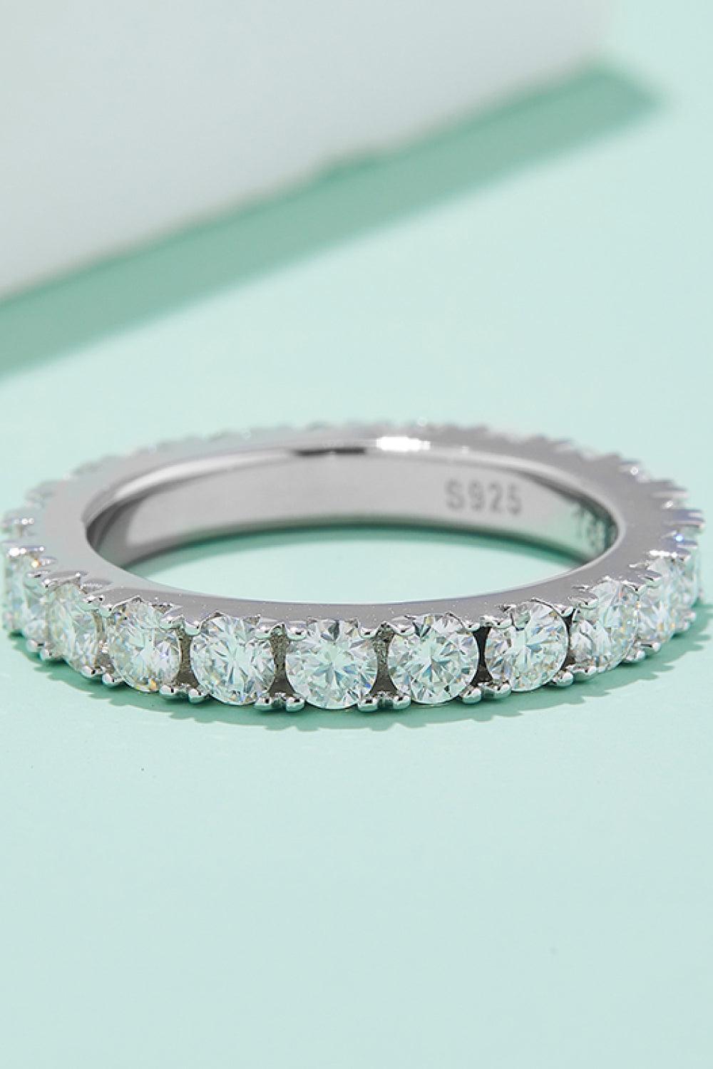 2.3 Carat Moissanite 925 Sterling Silver Eternity Ring - Ring