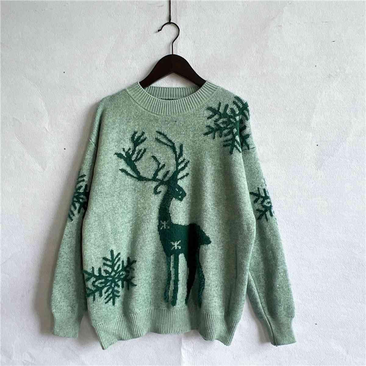 Christmas Reindeer Sweater - Sweater