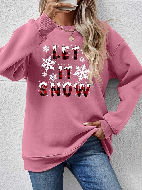 Christmas LET IT SNOW Sweatshirt - Sweatshirt