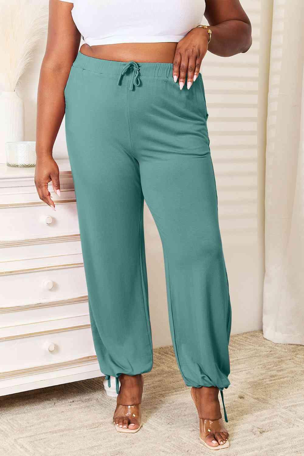 Basic Bae Soft Rayon Drawstring Waist Pants - Pant