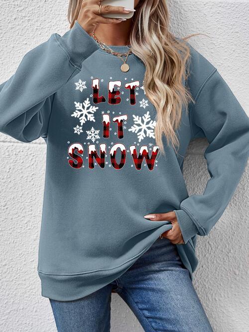 Christmas LET IT SNOW Sweatshirt - Sweatshirt