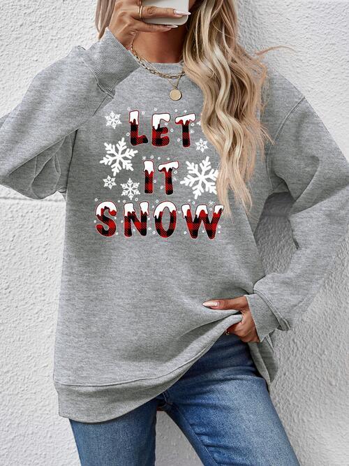 Christmas LET IT SNOW Sweatshirt - Sweatshirt