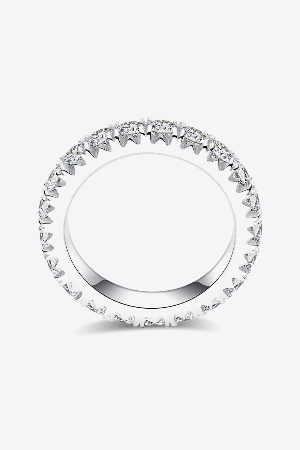 2.3 Carat Moissanite 925 Sterling Silver Eternity Ring - Ring