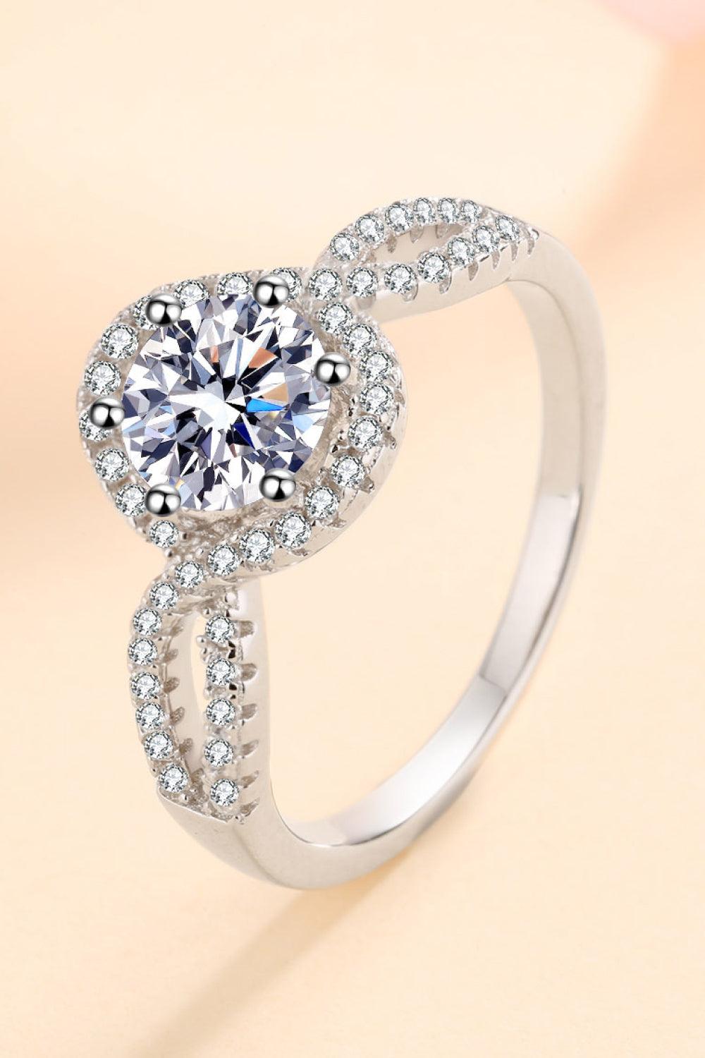 Feel The Joy 925 Sterling Silver Moissanite Ring - Ring