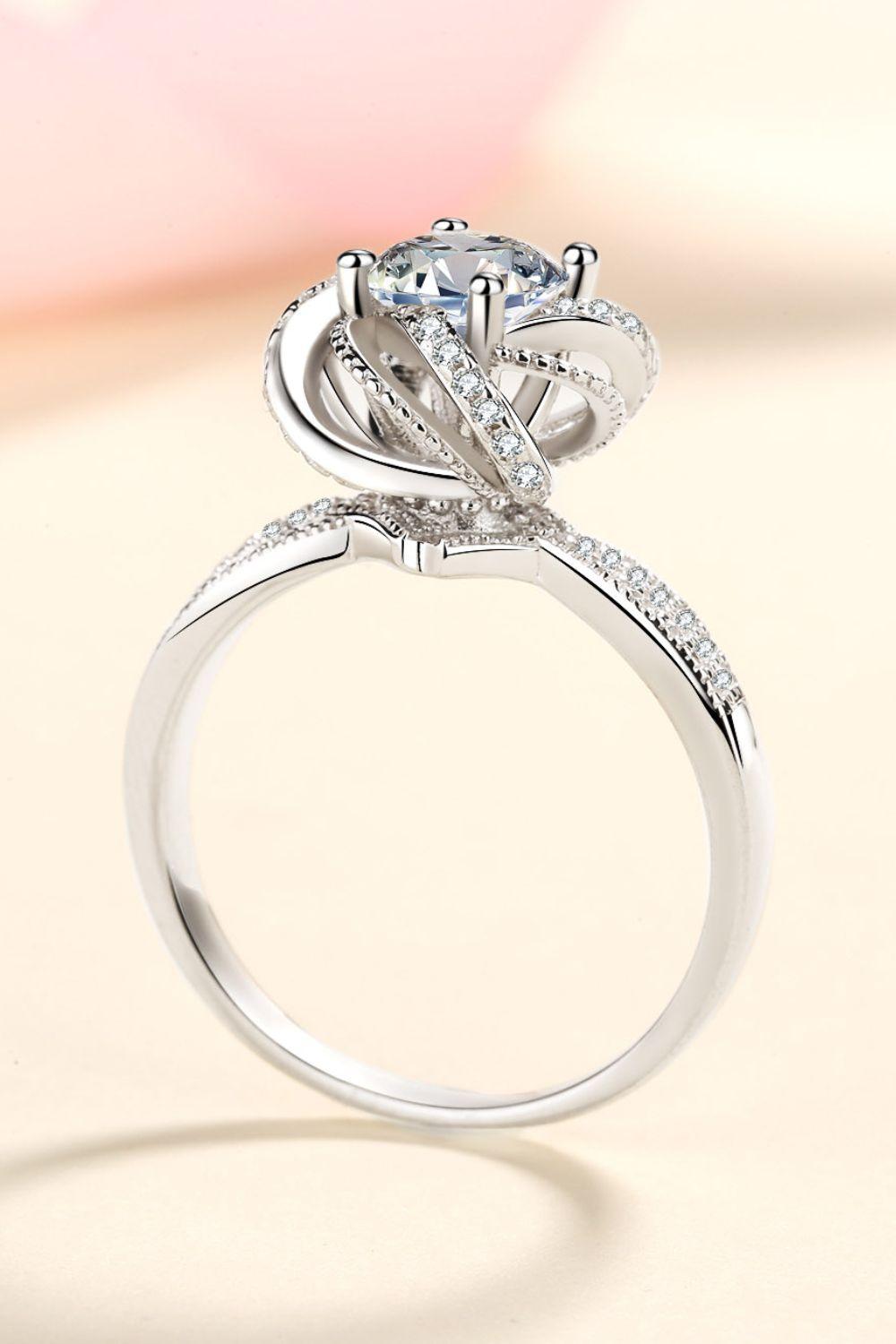 1 Carat Moissanite 925 Sterling Silver Ring - Ring