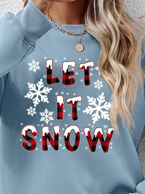 Christmas LET IT SNOW Sweatshirt - Sweatshirt