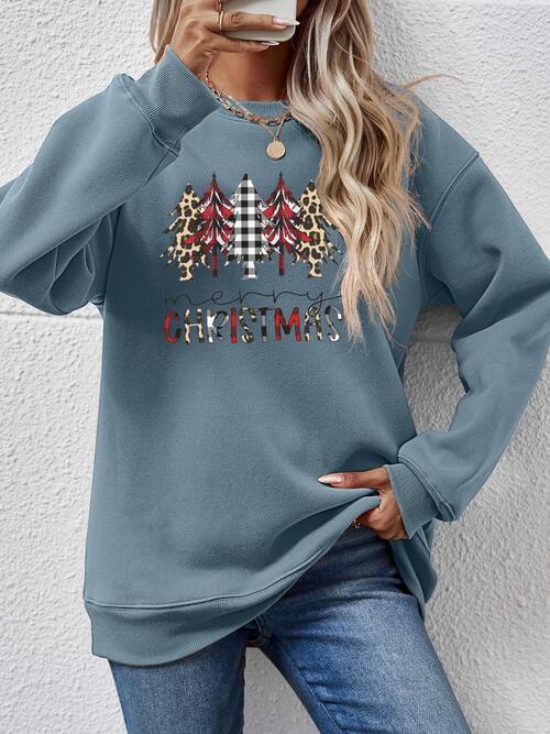 MERRY CHRISTMAS Tree Sweatshirt - Sweatshirt