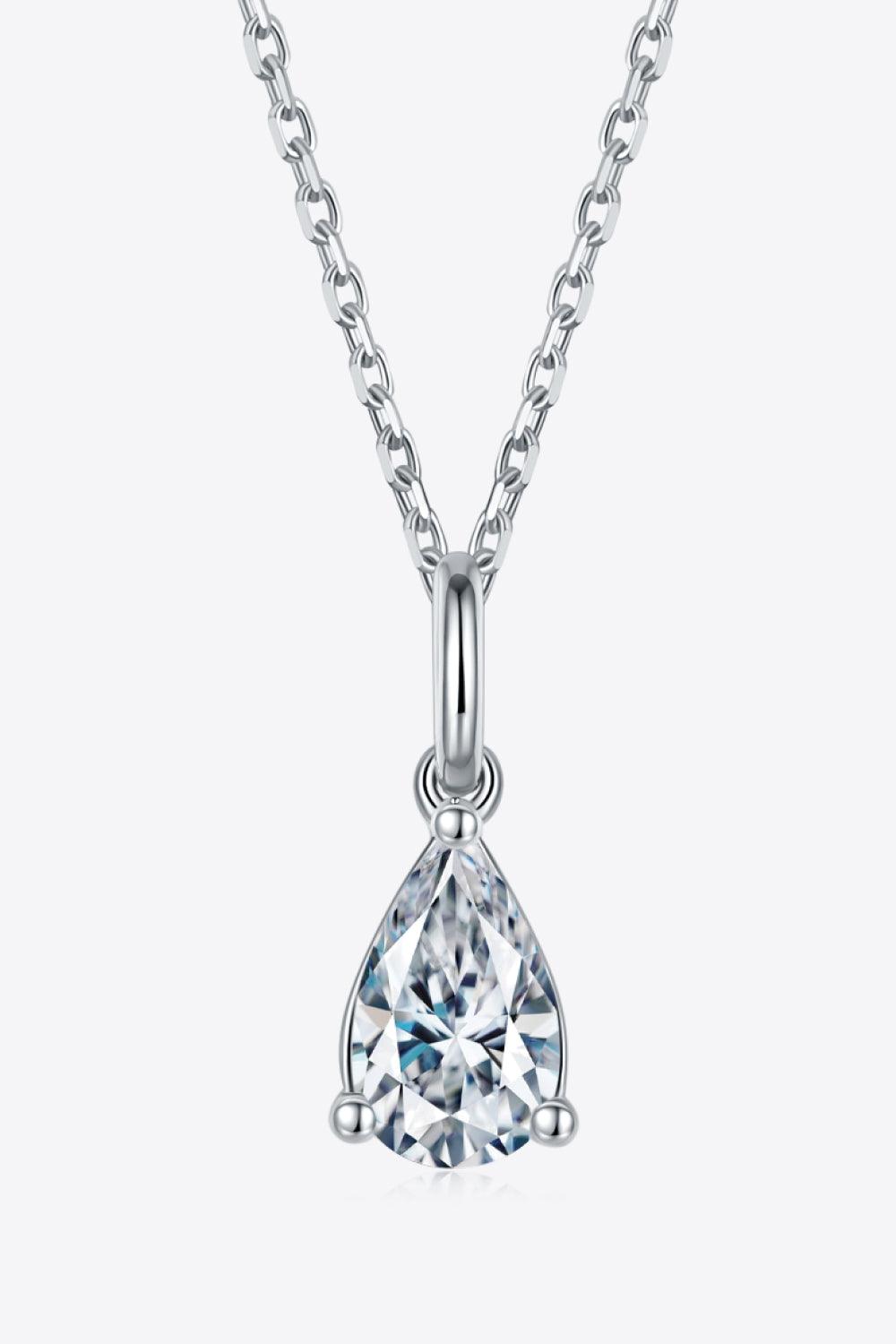 1 Carat Moissanite 925 Sterling Silver Necklace - Necklace