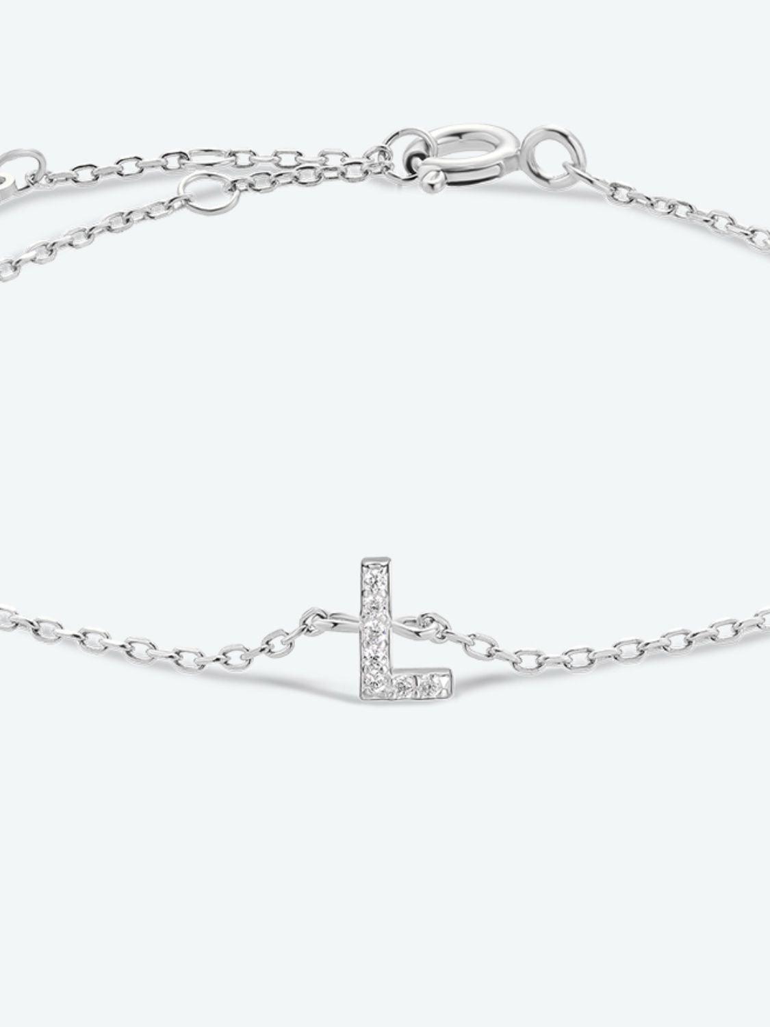 L To P Zircon 925 Sterling Silver Bracelet - Bracelet