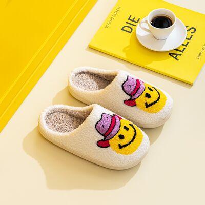 Melody Smiley Face Slippers - Slippers