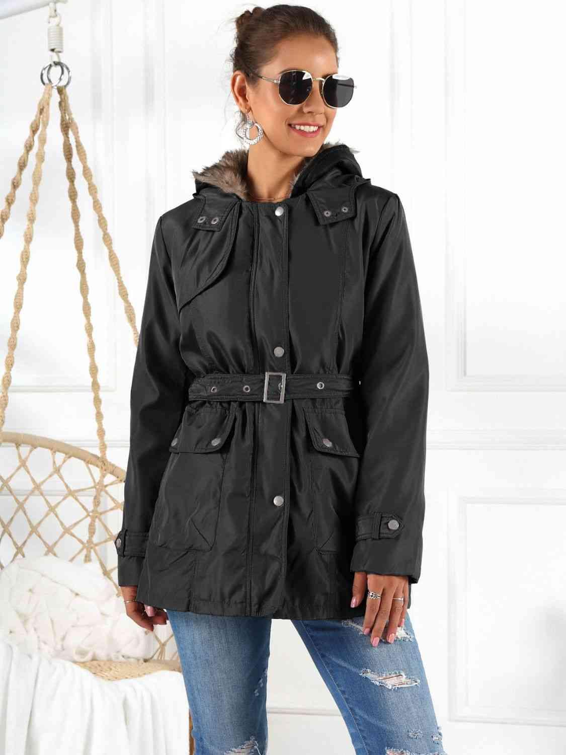 Hooded Jacket Detachable Liner (Three-Way Wear) - Jacket