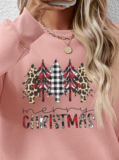 MERRY CHRISTMAS Tree Sweatshirt - Sweatshirt