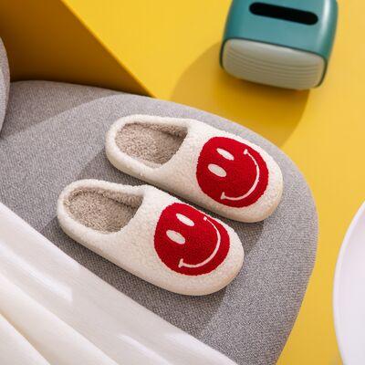 Melody Smiley Face Cozy Slippers - Slippers