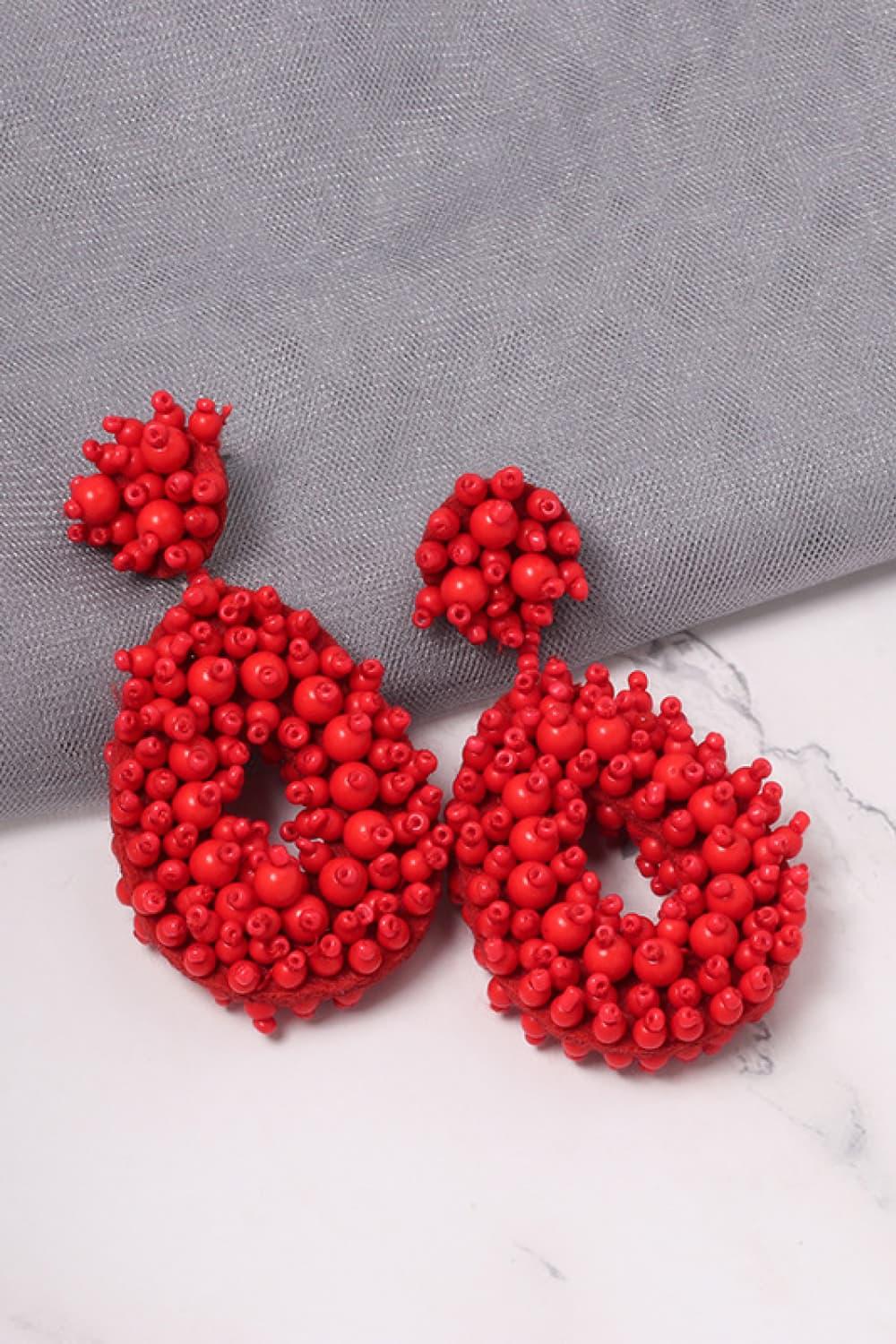 Beaded Dangle Earrings - Earring