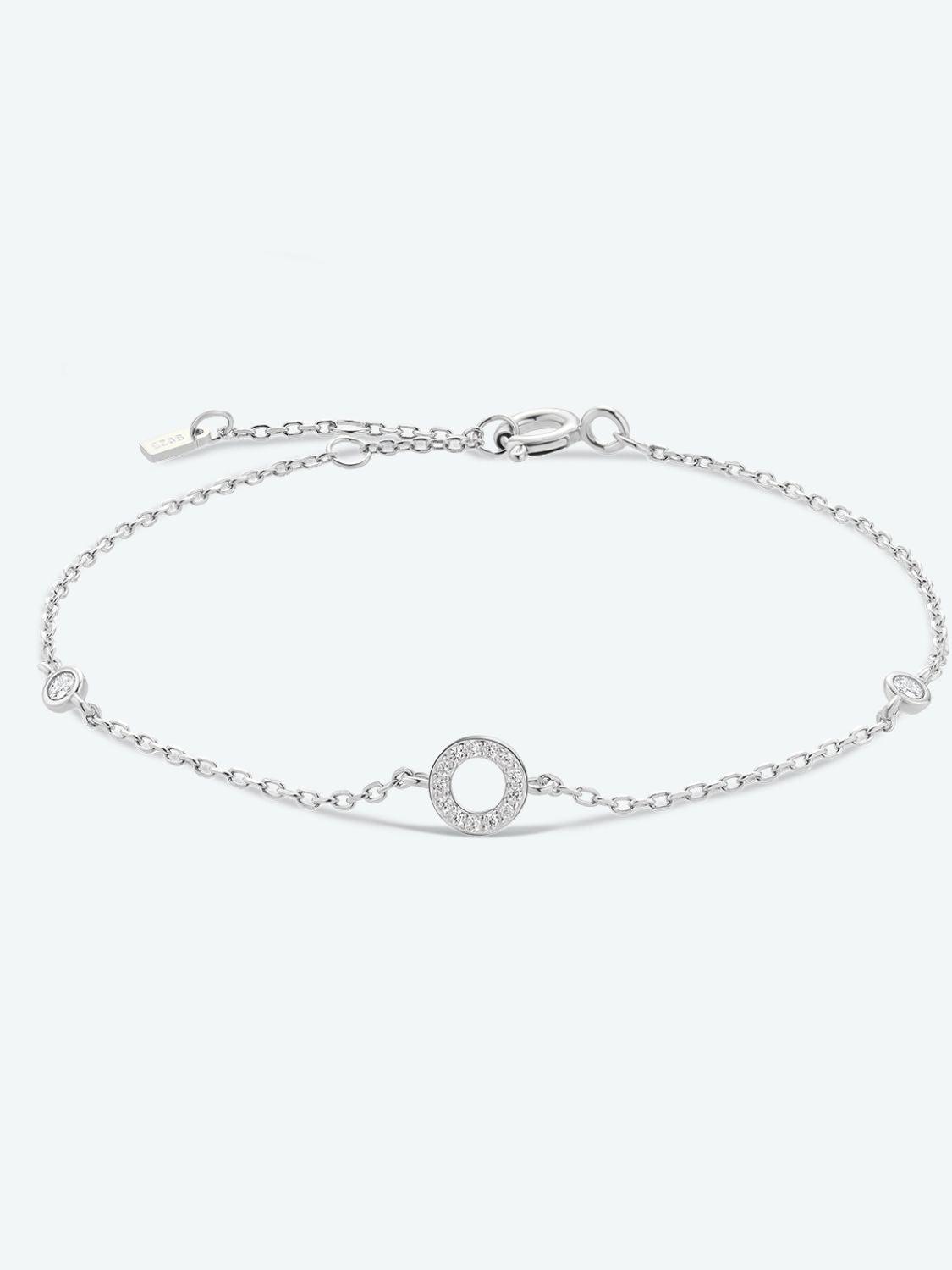 L To P Zircon 925 Sterling Silver Bracelet - Bracelet