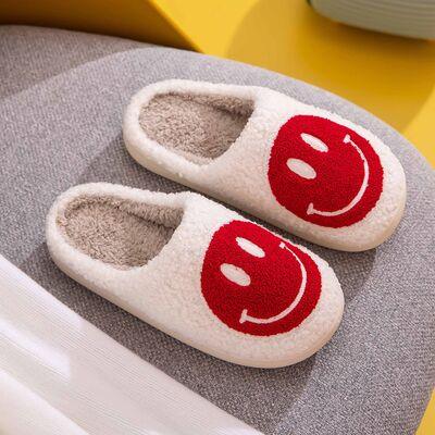 Melody Smiley Face Cozy Slippers - Slippers