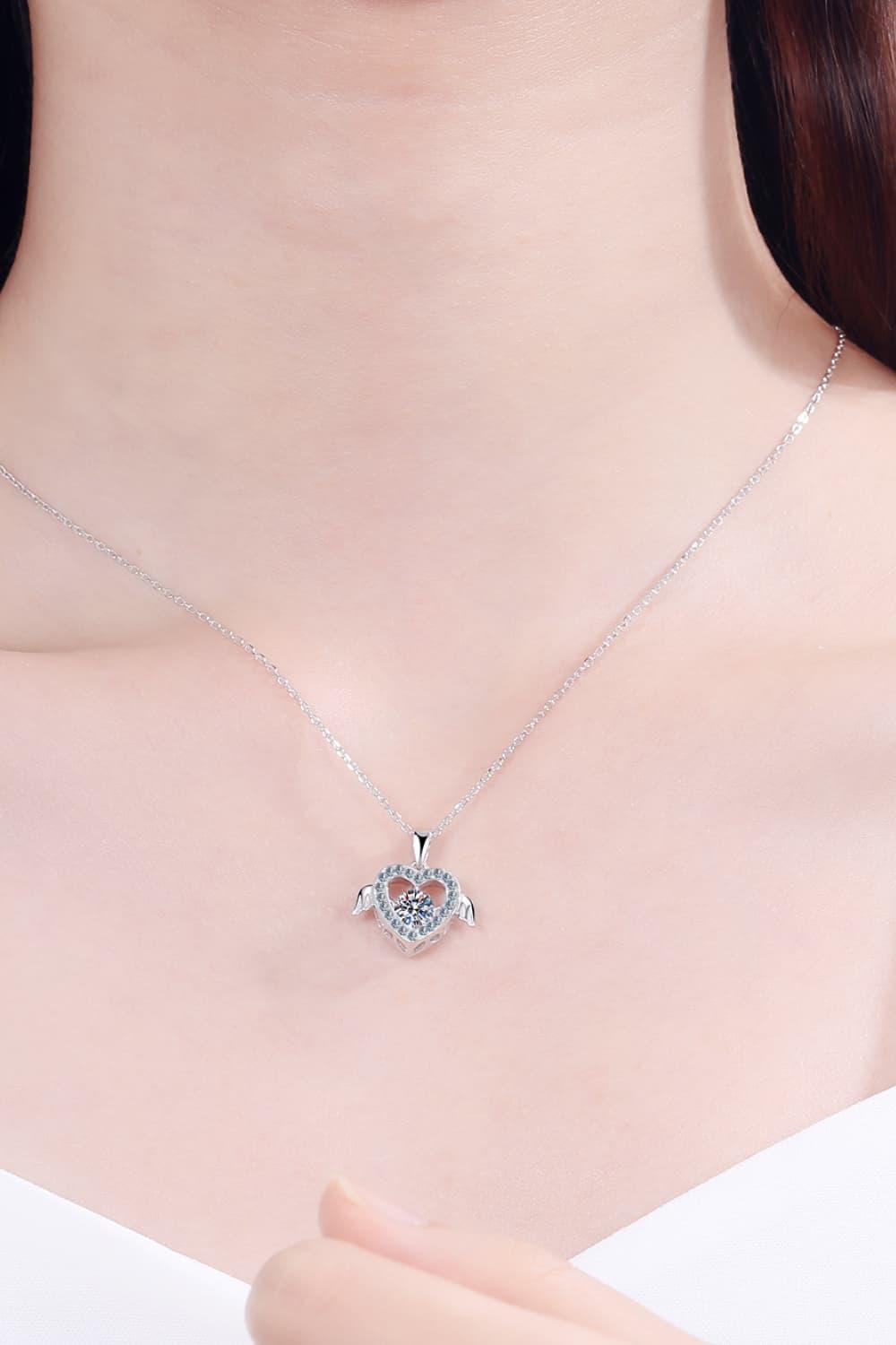 Moissanite 925 Sterling Silver Necklace - Necklace