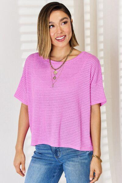 Zenana Full Size Round Neck Short Sleeve Top - Top