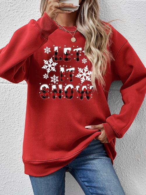 Christmas LET IT SNOW Sweatshirt - Sweatshirt