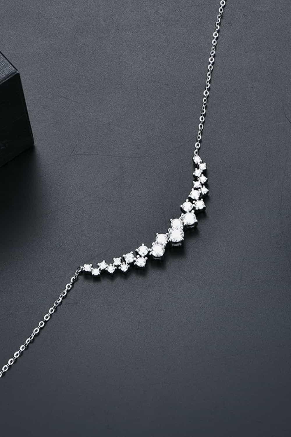 1.64 Carat Moissanite 925 Sterling Silver Necklace - Necklace