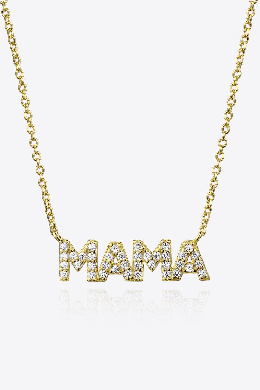 MAMA Zircon 925 Sterling Silver Necklace - Necklace