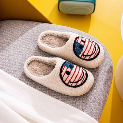 Melody Smiley Face Slippers - Slippers