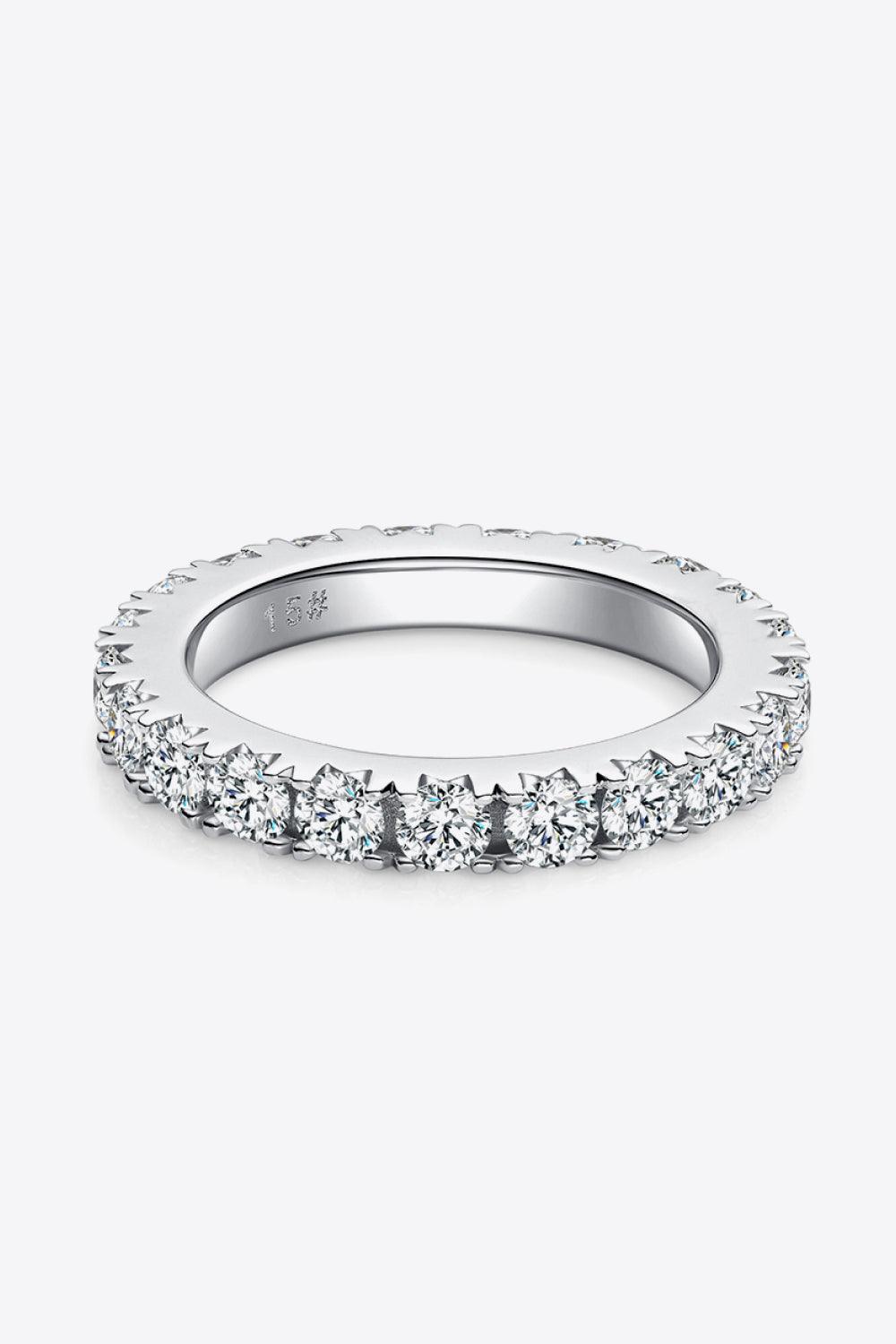 2.3 Carat Moissanite 925 Sterling Silver Eternity Ring - Ring