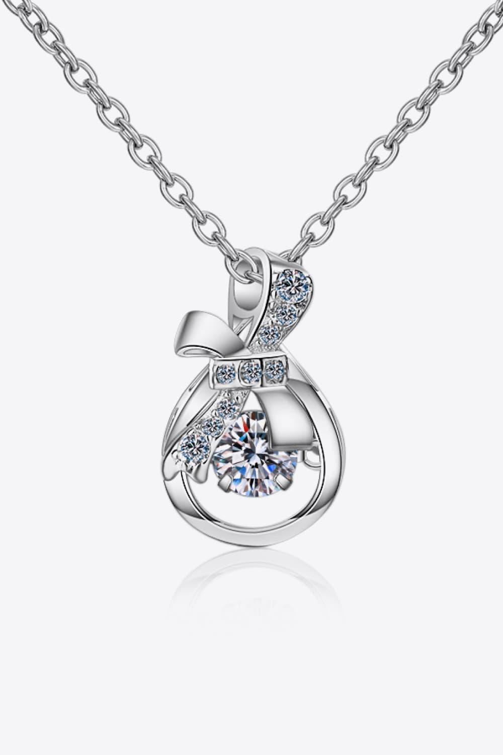 1 Carat Moissanite 925 Sterling Silver Necklace - Necklace