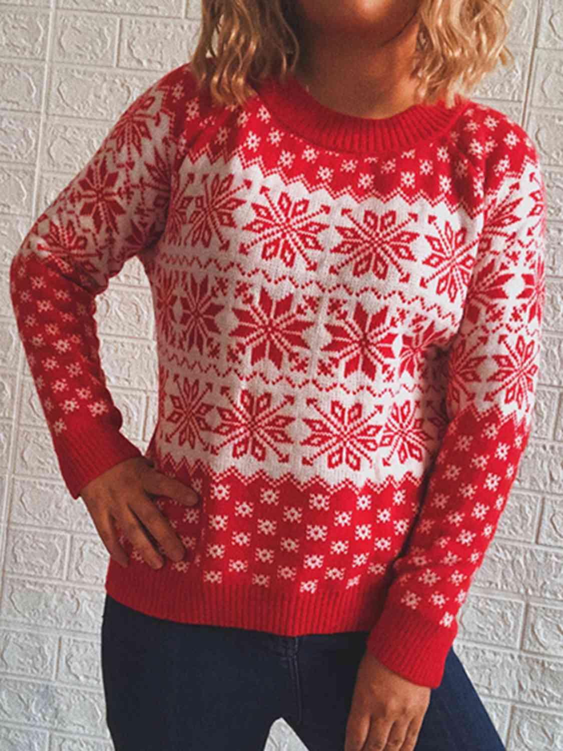 Christmas Snowflake Fair Isle Sweater - Sweater