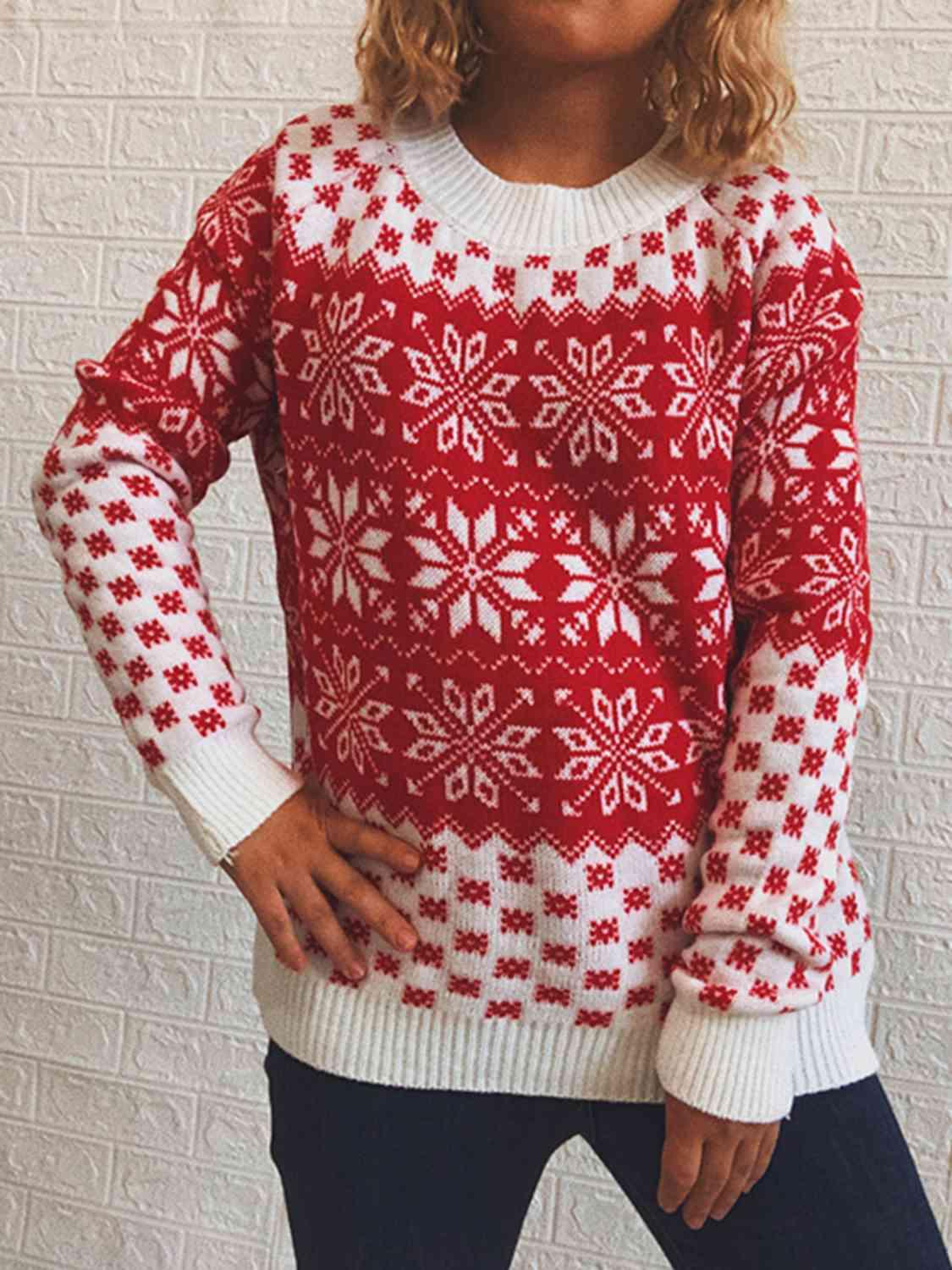 Christmas Snowflake Fair Isle Sweater - Sweater