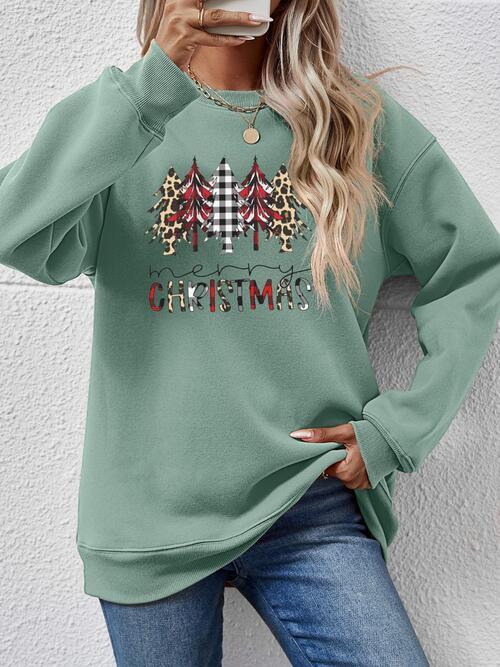 MERRY CHRISTMAS Tree Sweatshirt - Sweatshirt