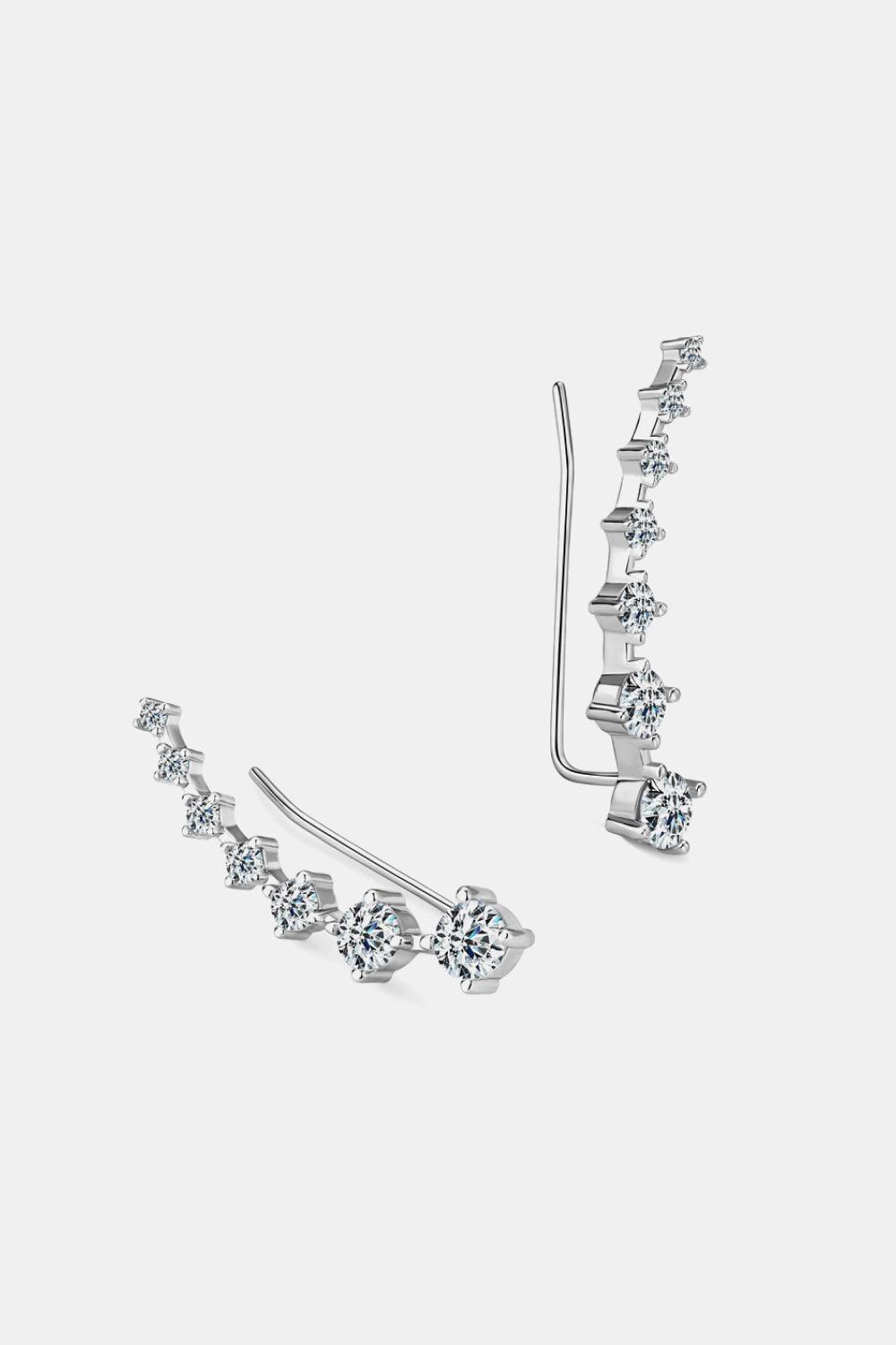 1.9 Carat Moissanite 925 Sterling Silver Earrings - Earring