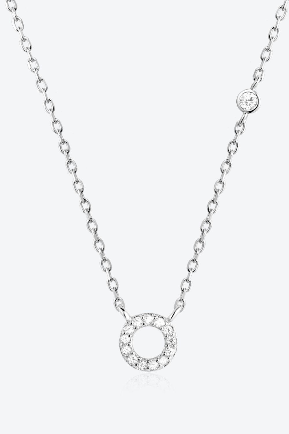 L To P Zircon 925 Sterling Silver Necklace - Necklace