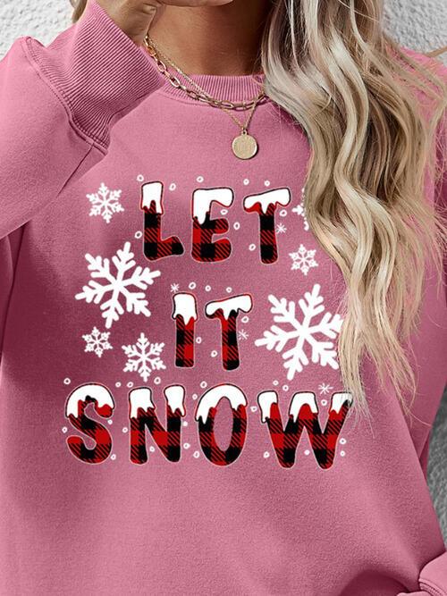 Christmas LET IT SNOW Sweatshirt - Sweatshirt