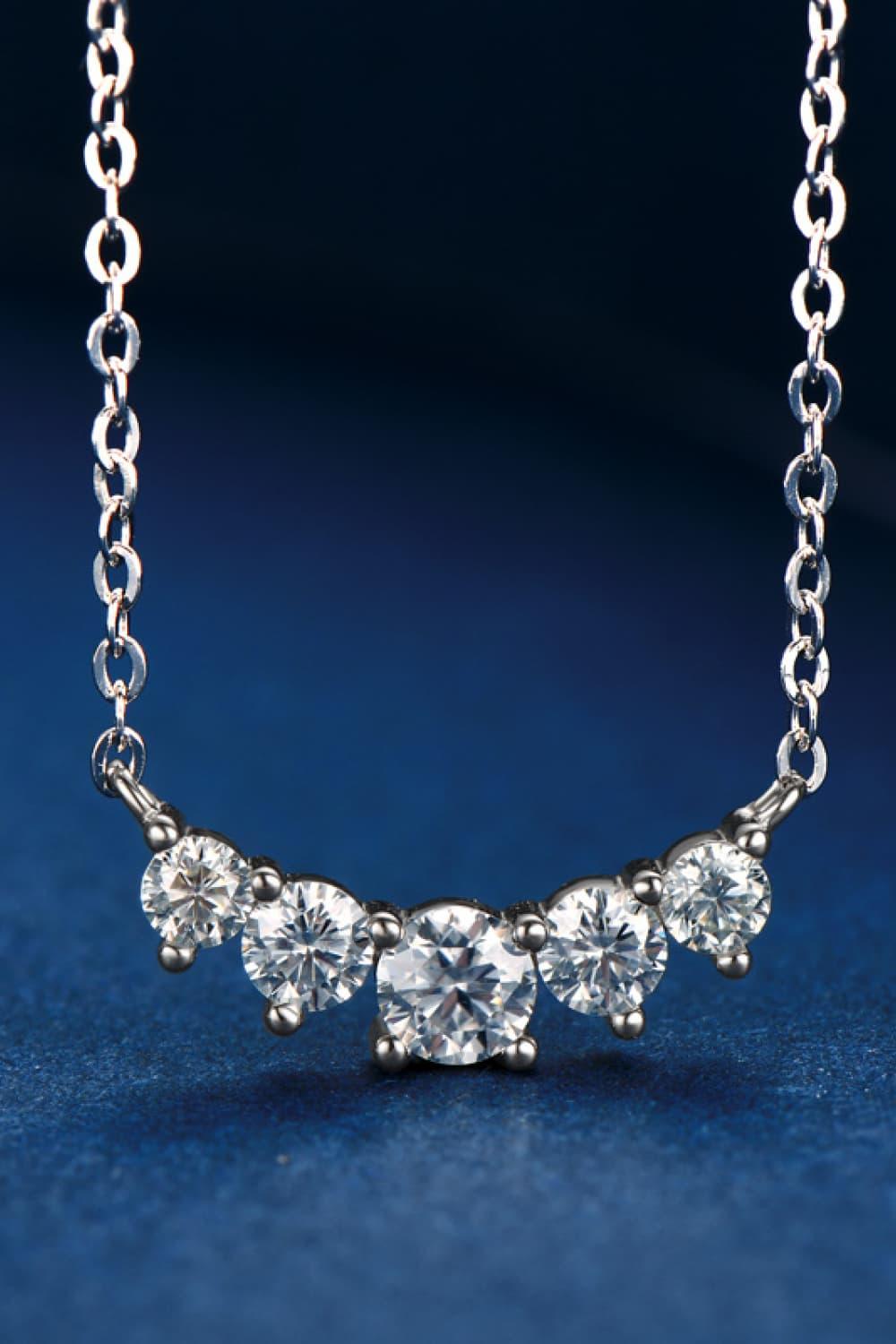 Moissanite Pendant Necklace - Necklace