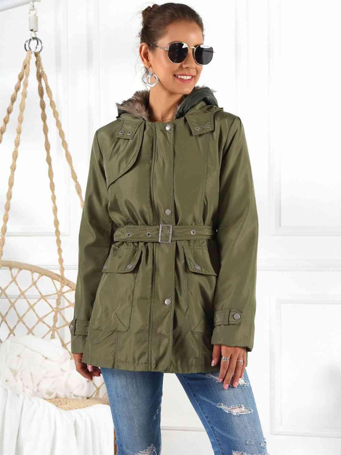 Hooded Jacket Detachable Liner (Three-Way Wear) - Jacket