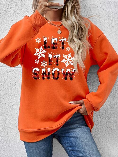 Christmas LET IT SNOW Sweatshirt - Sweatshirt