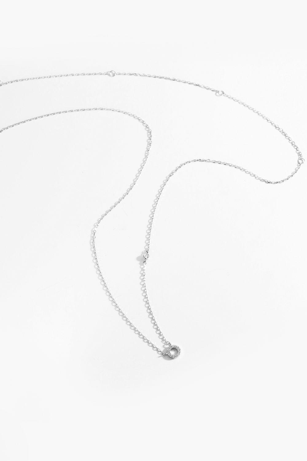 L To P Zircon 925 Sterling Silver Necklace - Necklace